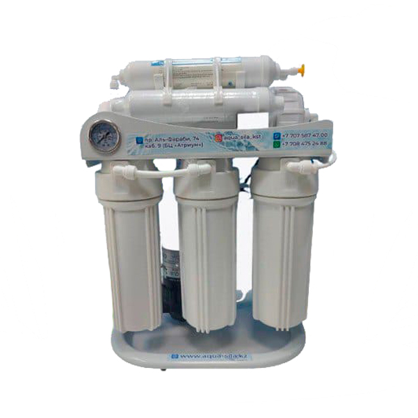 АКВА-СИЛА KZ. Полупромышленный фильтр для очистки воды RO-400G-P01, 5 ступеней очистки
